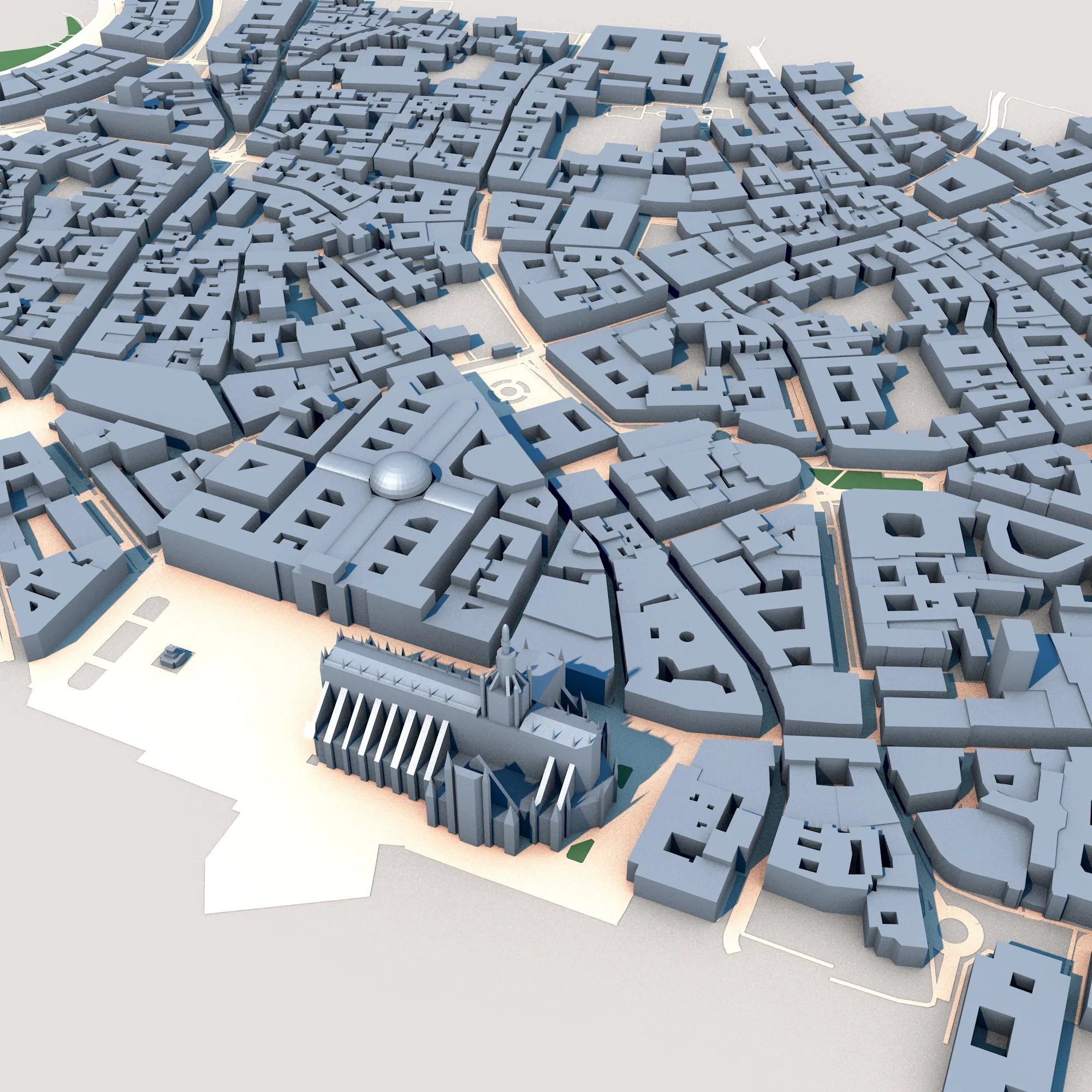 Teatro alla Scala Milan Italy Map 3D Model .c4d .max .obj .3ds .fbx .stl .blend