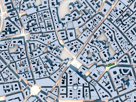 Teatro alla Scala Milan Italy Map 3D Model