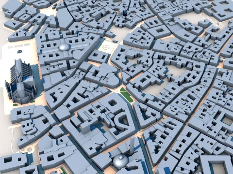 Teatro alla Scala Milan Italy Map 3D Model