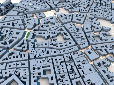 Teatro alla Scala Milan Italy Map 3D Model