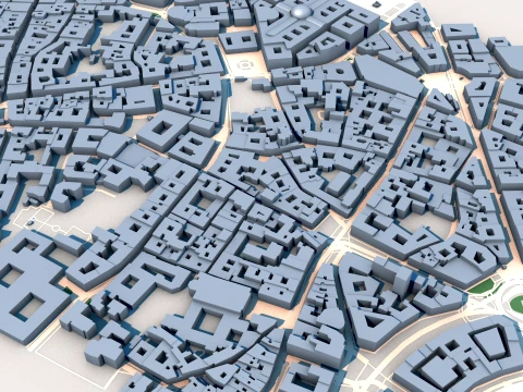 Teatro alla Scala Milan Italy Map 3D Model