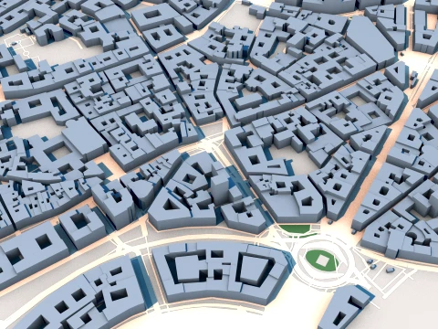 Teatro alla Scala Milan Italy Map 3D Model