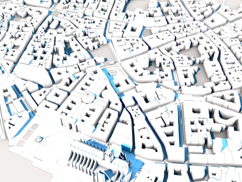 Teatro alla Scala Milan Italy Map 3D Model