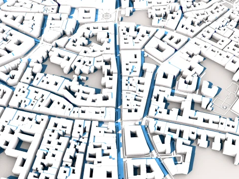 Teatro alla Scala Milan Italy Map 3D Model
