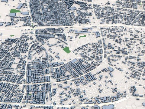 Mapa miasta Antalya, Turcja Model 3D