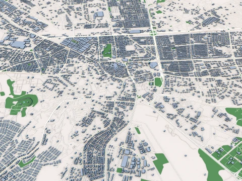 Mapa miasta Kayseri Turcja Model 3D