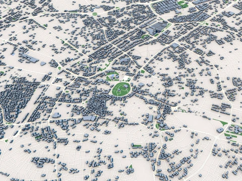Mapa miasta Konya Turcja Model 3D