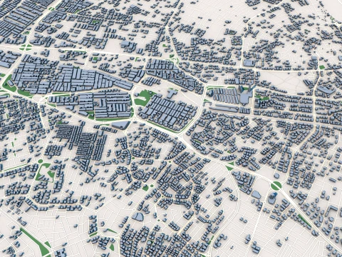Cityscape Konya Turkey Map 3D Model