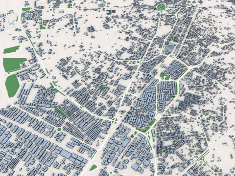 Cityscape Konya Turkey Map 3D Model