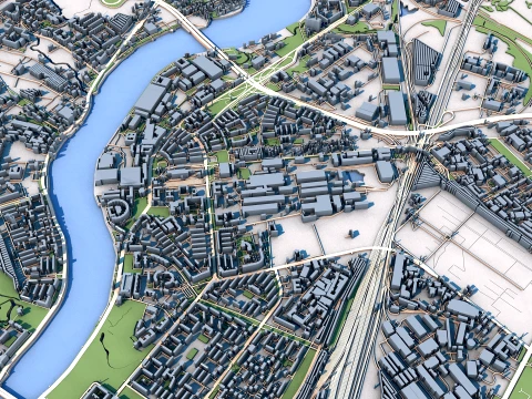 Cityscape Saint Petersburg Russia Map Vol2 3D Model