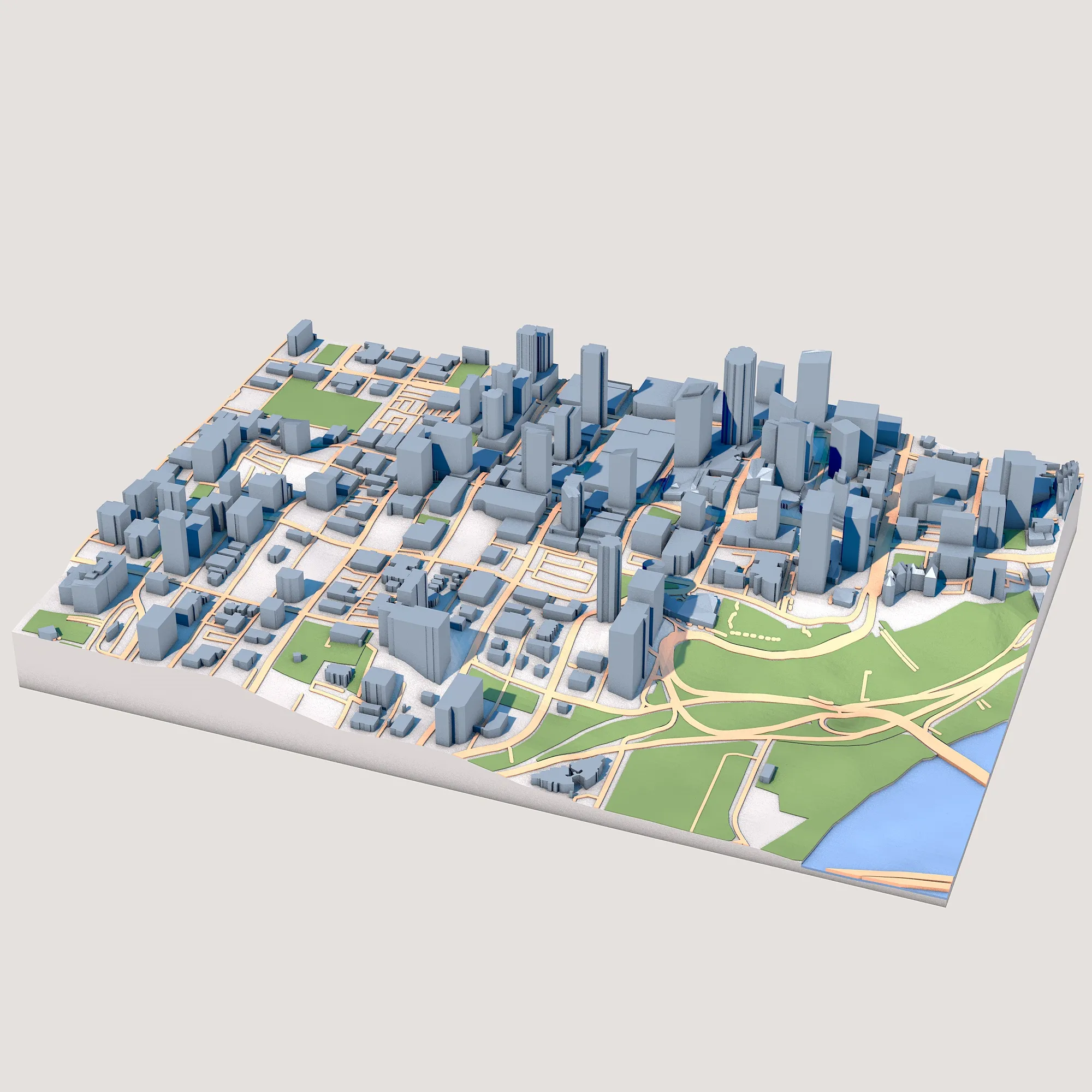 カナダ・エドモントンのオール・セインツ・アングリカン大聖堂の地図 3Dモデル .c4d .max .obj .3ds .fbx .stl .blend 
