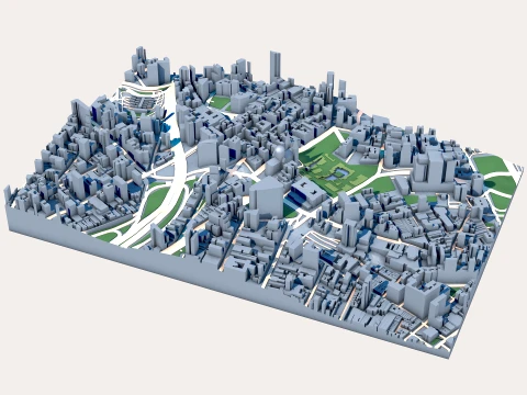 Sao Paulo Cathedral Brazil Map 3D Model