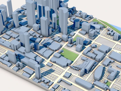 Cathedral Church of the Redeemer in Calgary Canada Map 3D Model