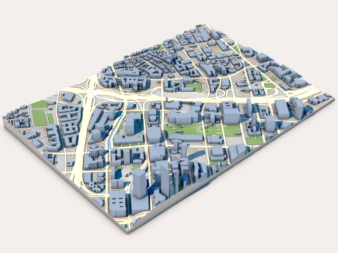 Cathedral of Our Lady of the Angels in Los Angeles United States Map 3D Model