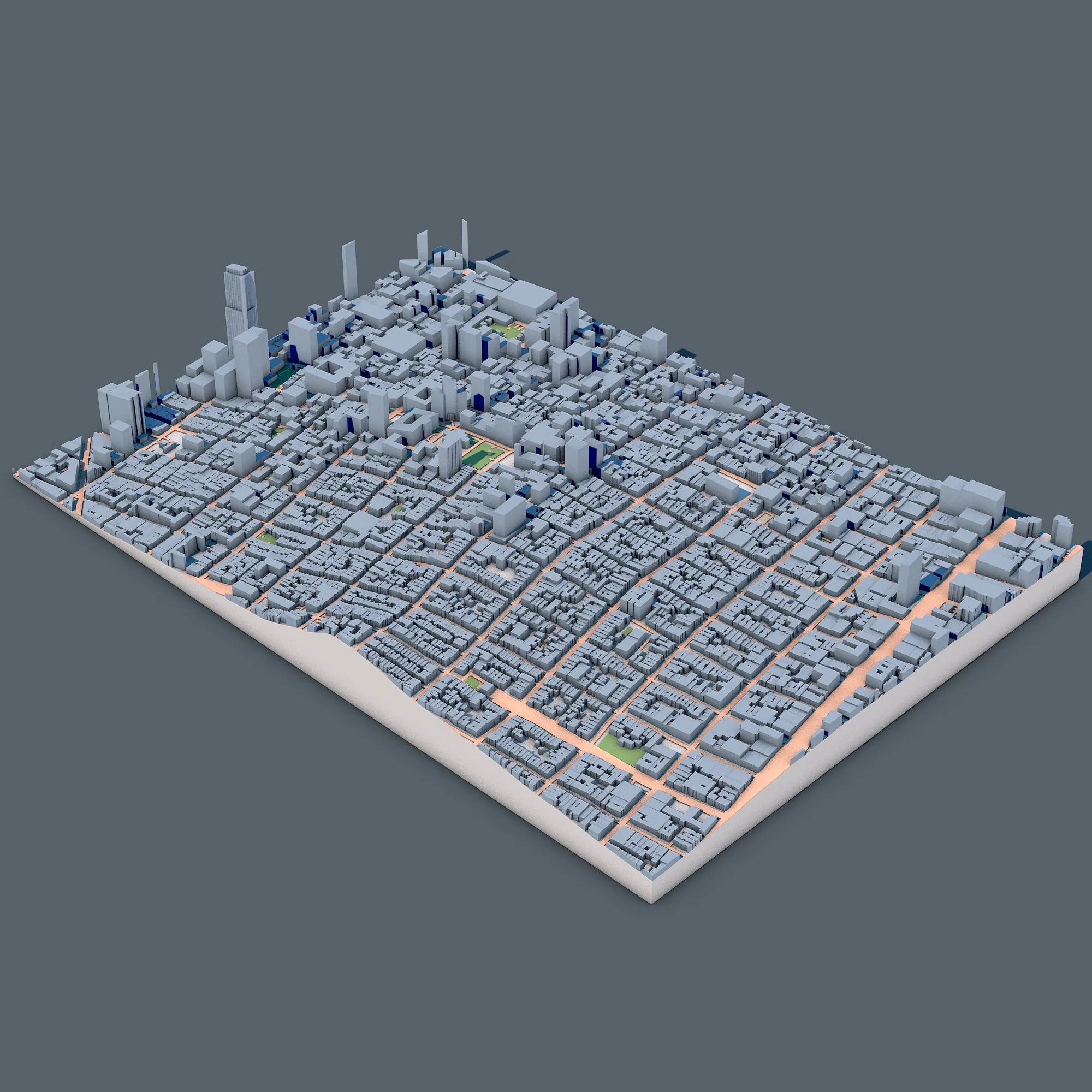 Grace Cathedral San Francisco United States Map 3D Model .c4d .max .obj .3ds .fbx .stl .blend