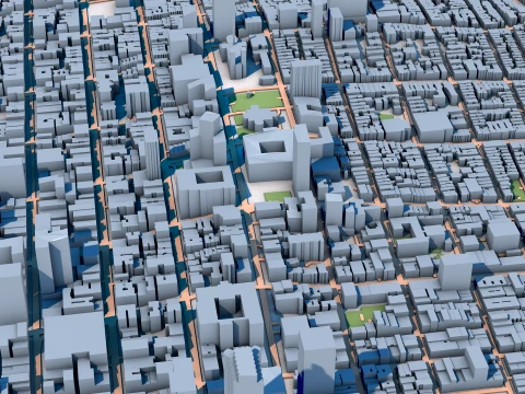 Grace Cathedral San Francisco United States Map 3D Model