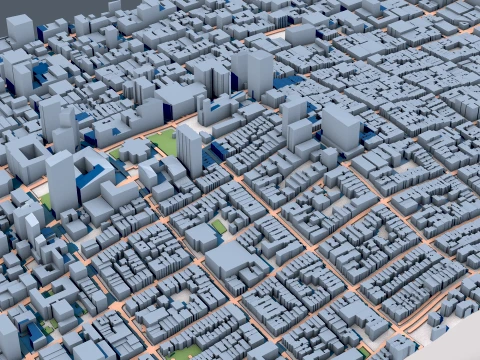 Grace Cathedral San Francisco United States Map 3D Model