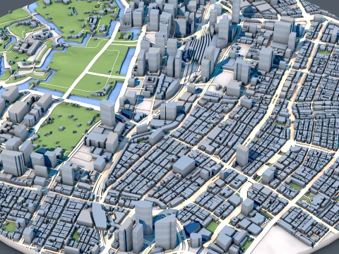 Cityscape Tokyo Japan Map 3D Model