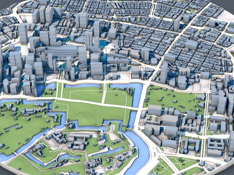 Cityscape Tokyo Japan Map 3D Model