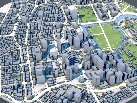 Cityscape Tokyo Japan Map 3D Model