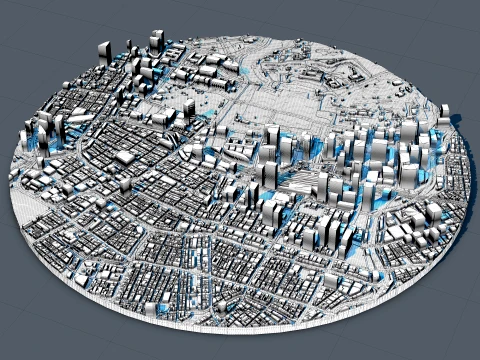 Cityscape Tokyo Japan Map 3D Model