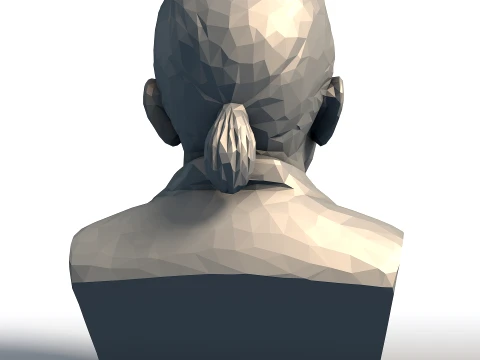 Danny Trejo Low Poly Bust - Machete Actor Sculpture - Geometric Tough Guy Portrait 3D Print Model