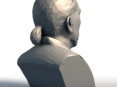 Danny Trejo Low Poly Bust - Machete Actor Sculpture - Geometric Tough Guy Portrait 3D Print Model