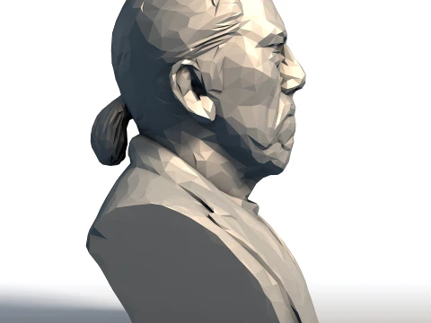 Danny Trejo Low Poly Bust - Machete Actor Sculpture - Geometric Tough Guy Portrait 3D Print Model