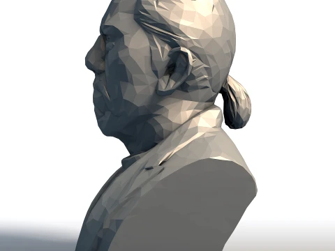 Danny Trejo Low Poly Bust - Machete Actor Sculpture - Geometric Tough Guy Portrait 3D Print Model