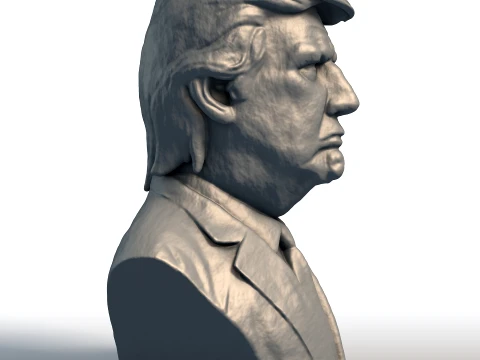 ドナルド・トランプ胸像 - 政治家グッズ - 元大統領モデル 3Dプリントモデル