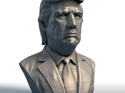 ドナルド・トランプ胸像 - 政治家グッズ - 元大統領モデル 3Dプリントモデル