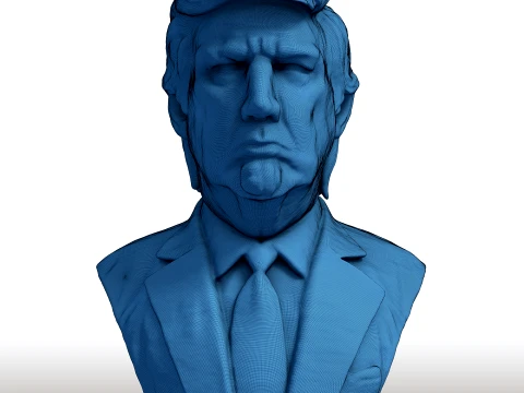 ドナルド・トランプ胸像 - 政治家グッズ - 元大統領モデル 3Dプリントモデル