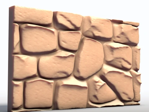 FREE - Stone Wall 3D Print Model