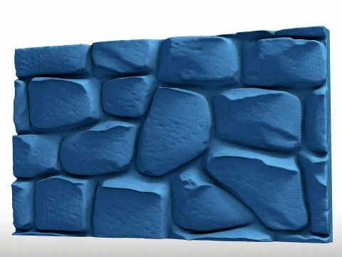 FREE - Stone Wall 3D Print Model