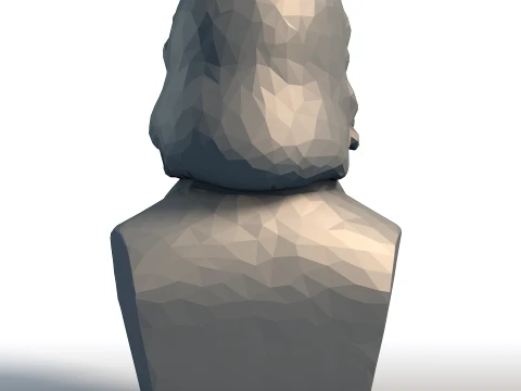 Joaquin Phoenix Low Poly Bust - Actor Portrait Sculpture - Geometric Celebrity Art 3D Print Model
