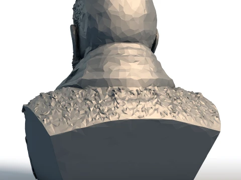 Laurence Fishburne Low Poly Bust - Morpheus Actor Sculpture - Geometric Hollywood Portrait 3D Print Model