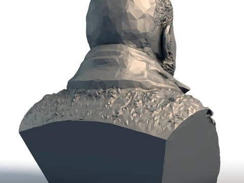 Laurence Fishburne Low Poly Bust - Morpheus Actor Sculpture - Geometric Hollywood Portrait 3D Print Model