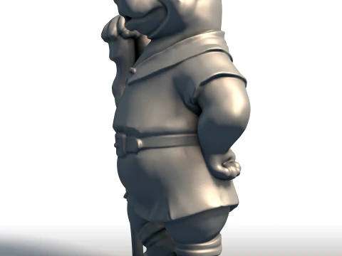 Little John scultura Robin Hood compagno fedele personaggio Merry Men Modello di stampa 3D