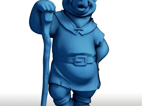 Little John scultura Robin Hood compagno fedele personaggio Merry Men Modello di stampa 3D