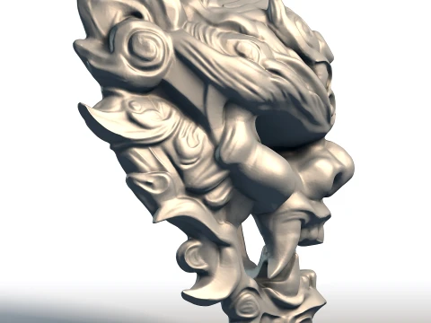 インドネシアマスクウォールアート伝統的なワヤンマスク彫刻バリ手彫りスタイル家の装飾 3Dプリントモデル
