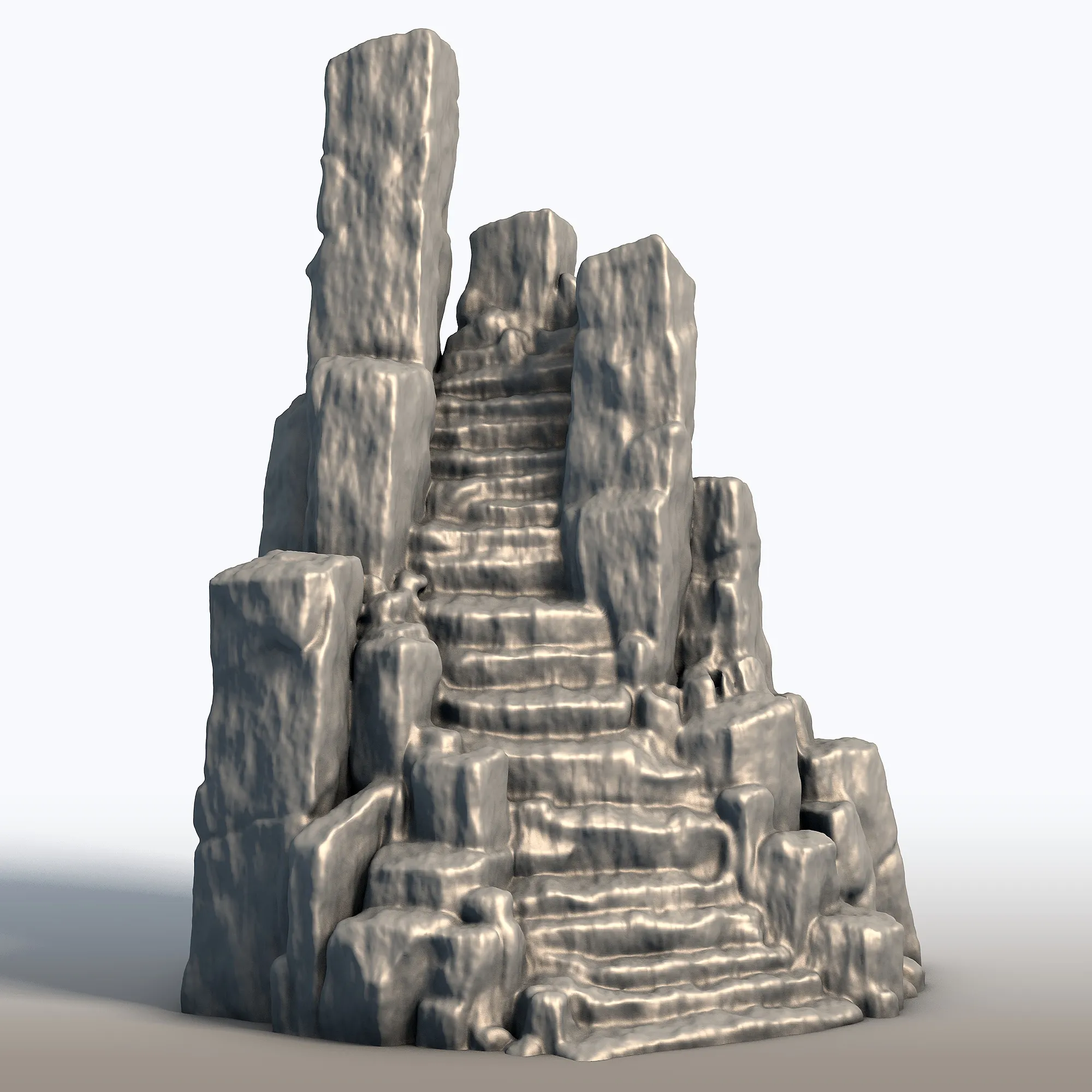Stone Carved Sculpture Gothic Rock Carving Art 3D Print Model .c4d .max .obj .3ds .fbx .stl .blend 