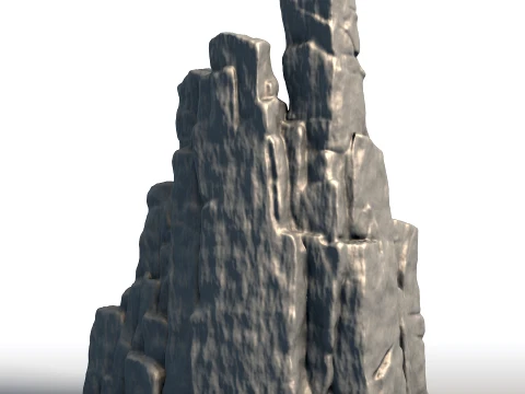 Stone Carved Sculpture Gothic Rock Carving Art 3D Print Model