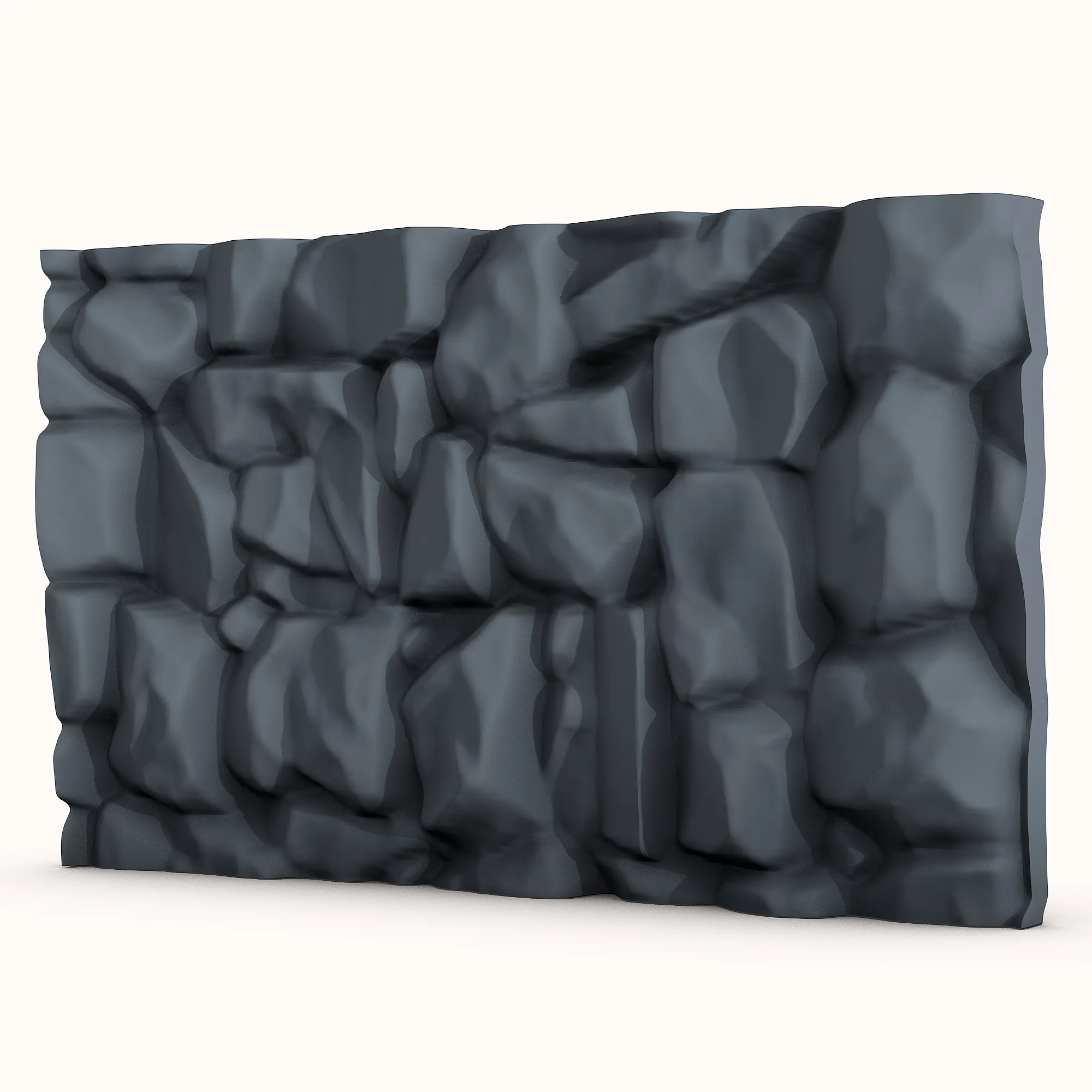 Stone Wall 218 3D Print Model .c4d .max .obj .3ds .fbx .stl .blend 