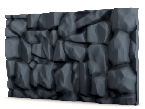 Stone Wall 218 3D Print Model
