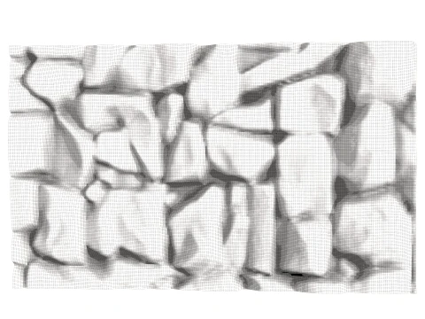Stone Wall 218 3D Print Model