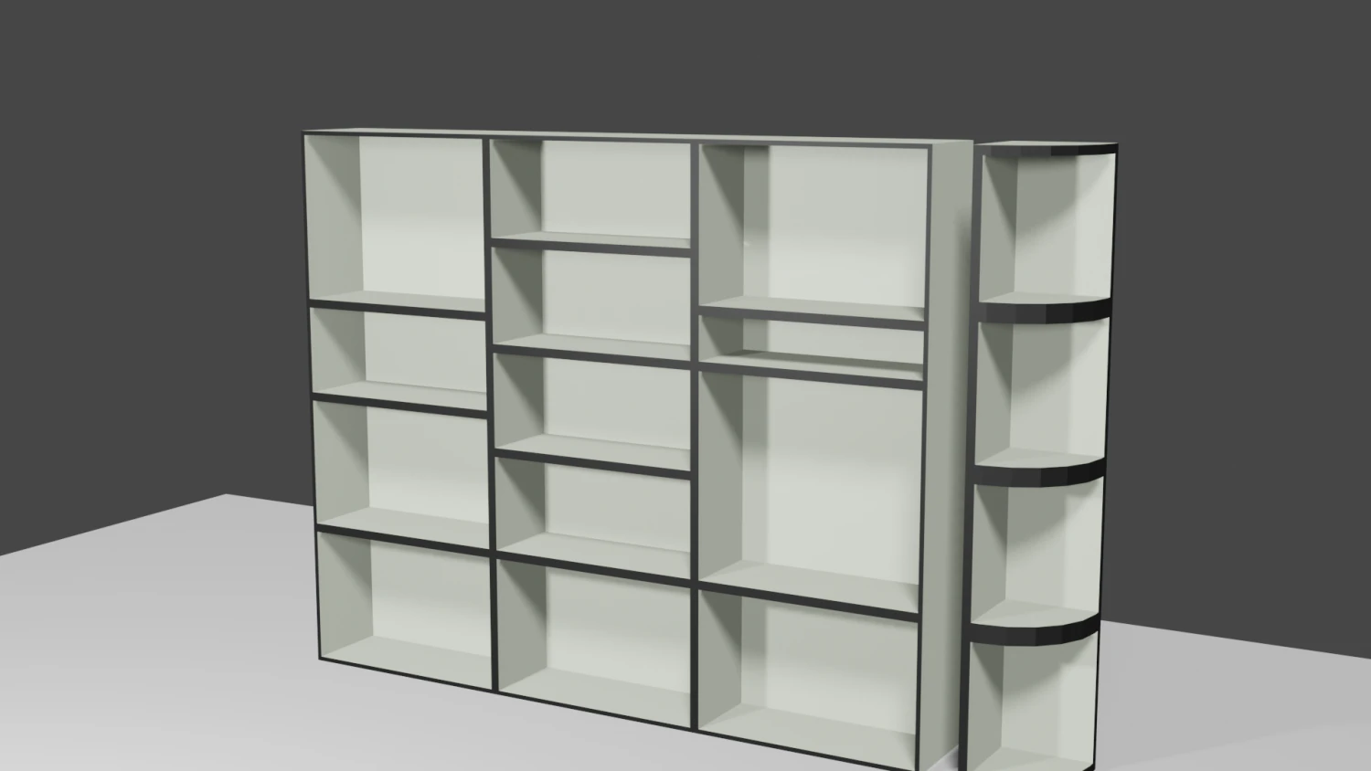 bookcase 3D Model .c4d .max .obj .3ds .fbx .stl .blend 