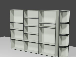 B&uuml;cherregal 3D Modell