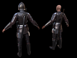 tab medieval knight - 1 Model 3D
