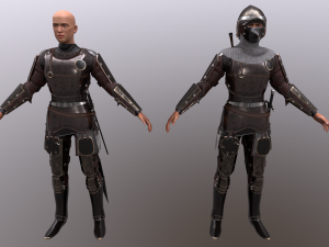 tab medieval knight - 1 Model 3D