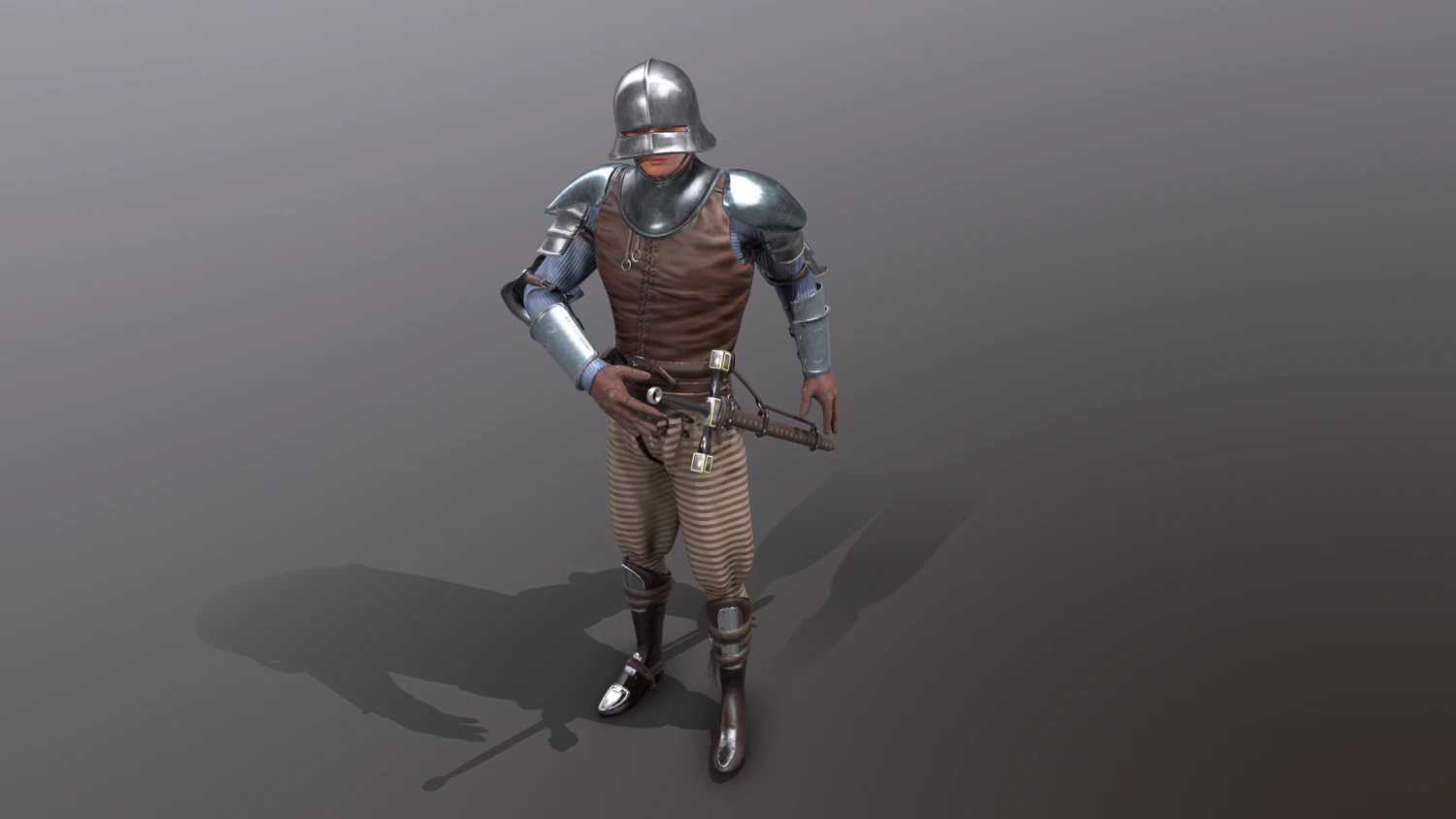 tab medieval knight - 2 3D Model .c4d .max .obj .3ds .fbx .stl .blend